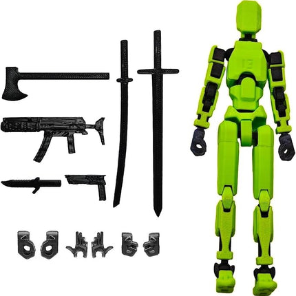 Assembly Completed T13 Action Figure, Titan 13 3D Printed Action Figure, 3D Printed Titan13, Assembled Dummy 13 Lucky 13 Toy Figure