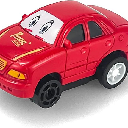 The Small Car Perfectly Designed for Puzzle Racer Kids Car Track,Adding Vehicles, and Adding Game Members, Add Fun to The Game (Red Car)