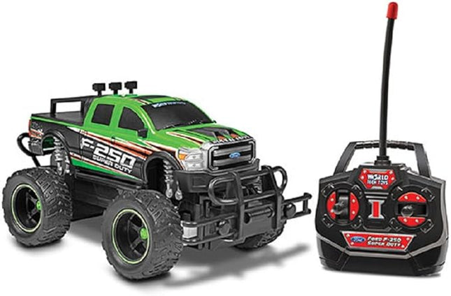 World Tech Toys Ford F-250 Super Duty 1:24 RC Monster Truck – Electric Powered – All-Terrain Tires – Full Function Radio Control