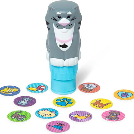 Melissa & Doug Sticker Wow!™ Cat Bundle: 24-Page Activity Book, Refillable Sticker Stamper, Mini Pad, 500 Stickers, Arts and Crafts for Kids Ages 3+