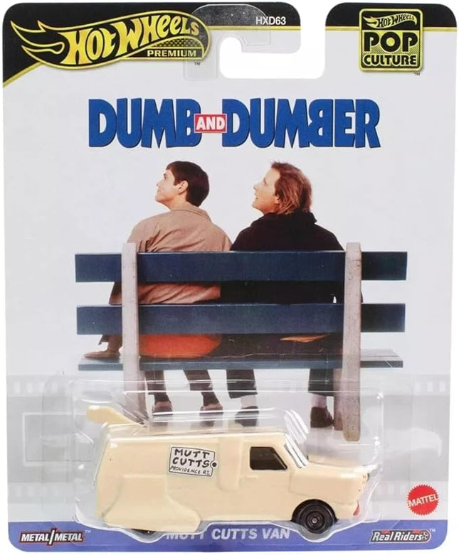 Hot Wheels Premium Pop Culture Dumb and Dumber Mutt Cutts Van, Die-Cast Metal Collection, Real Riders JBL80
