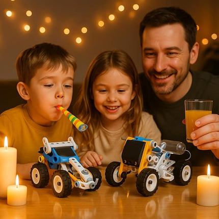 10-in-1 STEM Toys for 5 6 7 8+ Year Old Boys Girls, Electric Building Toys Erector Set for Kids, Motorized Educational Toys Building Kit