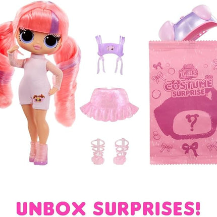 LOL Surprise Tweens Costume Surprise Ali Dance Fashion Doll with Inflatable Pink Puppy Pet Costume and Multiple Surprises Including Fabulous Fashions & Accessories – Great Gift for Kids Ages 4+