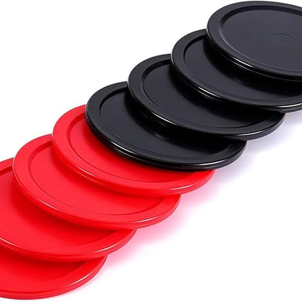 2.5 Inch Hockey Pucks, 8 Pcs Air Hockey Pucks Set Durable Puck for Air Hockeys Table Compatible with Standard Pushers and Goals Hockeys Replacement Puck Parts Set Game Tables Accessories