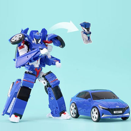 New TOBOT, TOBOT Y, Youngtoys Transforming Collectible Vehicle to Robot, Heroes Animation Character Toys for Kids 3 and up Transform Toys Cars, Large Size 10-inch