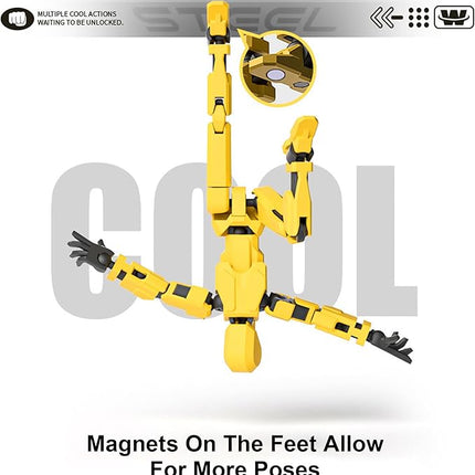 T13 Action Figure Set, 3D Printed Multi-Jointed, Titan 13 Action Figures, Multi-Articular Lucky Mobile Robot Nova T-13, Desktop Decorations for Game Lovers Toys