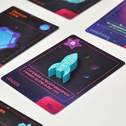 Galaxy Rush | 2 Player Strategic Card Game with Engine Building, Set Collection, Card Drafting and Racing