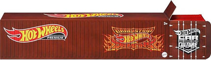 Hot Wheels Premium Toy Cars & Trucks, Lion’s Roar Container Set with 5 Die-Cast 1:64 Scale Drag Racing Vehicles in Collectable Display Container