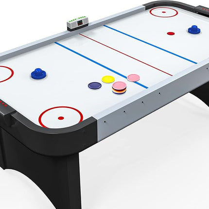 Skylety 16 Pieces Home Hockey Pucks 2.5 Inch Red Replacement Round Hockey Pucks Multicolors for Game Tables Equipment Accessories