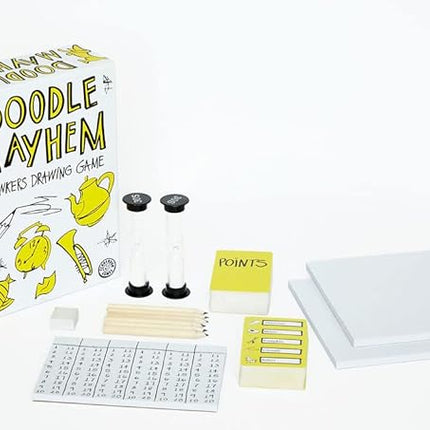 Doodle Mayhem: A Hilarous and Frantically Fast Drawing Game - Party Game - Family Games for Adults, Teens, Kids