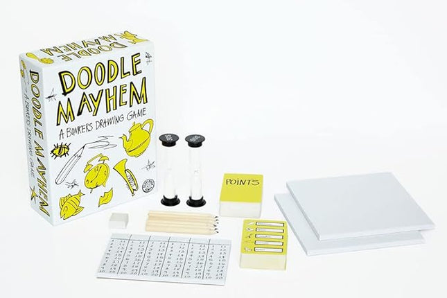 Doodle Mayhem: A Hilarous and Frantically Fast Drawing Game - Party Game - Family Games for Adults, Teens, Kids