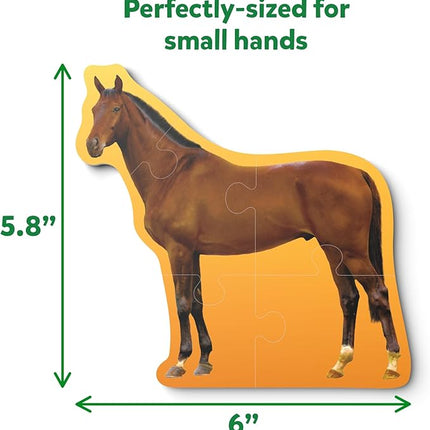 Skillmatics Step by Step Puzzles - 40 Piece Jigsaw & Toddler Puzzle, Montessori Educational Toy for Boys & Girls, Farm Animals, Travel Friendly, Gifts for Kids Ages 3, 4, 5 and Up