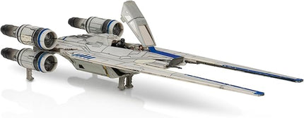 Jazwares Star Wars Micro Galaxy Squadron U-Wing Starfighter - 12-Inch Vehicle with Foldout Wings, Troop Bay, Sniper Gun, and Three 1-Inch Micro Figure Accessories