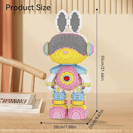 DAHONPA Space Love Rabbit Micro Building Blocks Set, Decoration Toy 8800 Pieces, Gift for Adults and Kids
