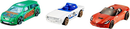 Hot Wheels 3 Car Pack, Multipack of 3 Hot Wheels Vehicles, Instant Starter Set, Collection of 1:64 Scale Toy Sports Cars, Rolling Wheels, For Kids 3 Years & Up
