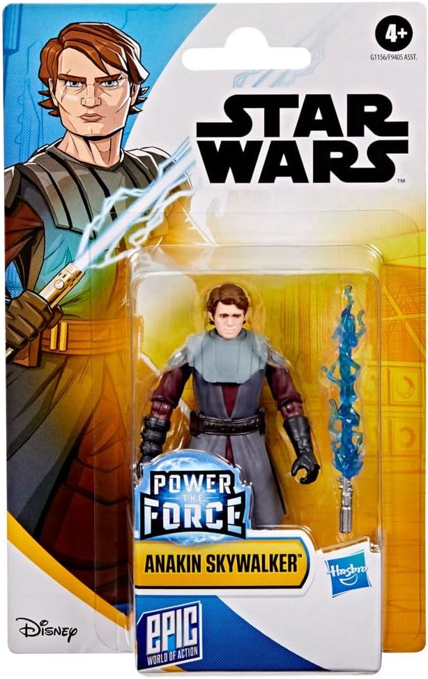 STAR WARS Epic World of Action Anakin Skywalker, 4-Inch Action Figure & Accessory, Toys for Boys & Girls Ages 4+