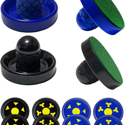 Air Hockey Pushers and Air Hockey Pucks, Non-Slip Strikers and Dynamic Pucks for Air Hockey Table Game for Adults and Kids,Replacement Accessories for Game Tables