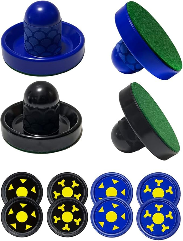 Air Hockey Pushers and Air Hockey Pucks, Non-Slip Strikers and Dynamic Pucks for Air Hockey Table Game for Adults and Kids,Replacement Accessories for Game Tables