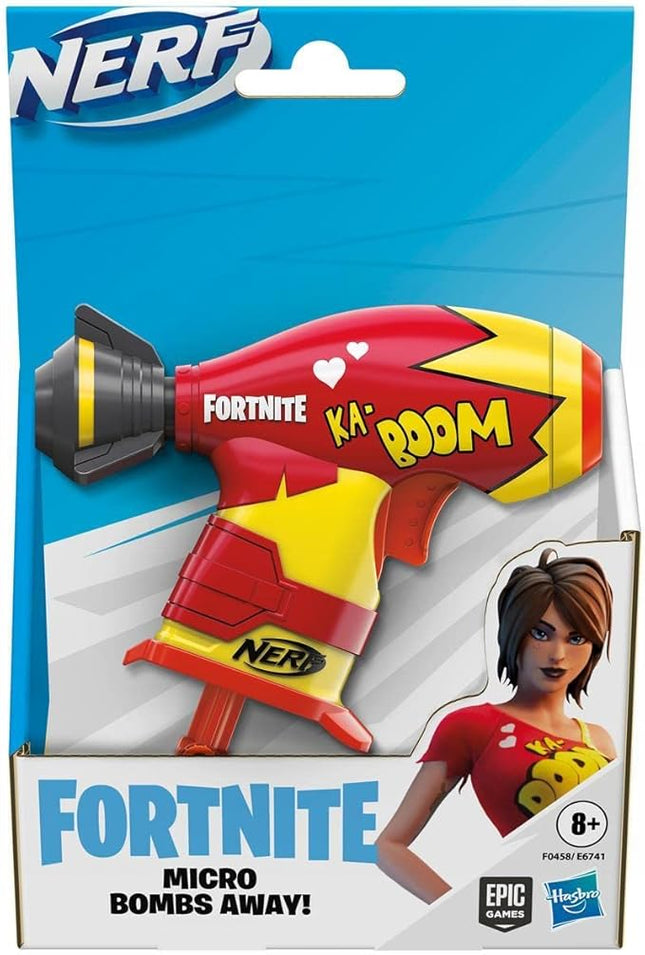 Nerf Fortnite Micro Blaster Bombs Away! Gun with 2 Elite Darts