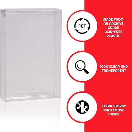 EVORETRO Action Figure Display Case for Star Wars 6-Inch Black Series – Carded Archive 50th PET Box Protector 0.40MM – Clear Plastic Protective Case – Pack of 10 – Keep Collectibles Mint