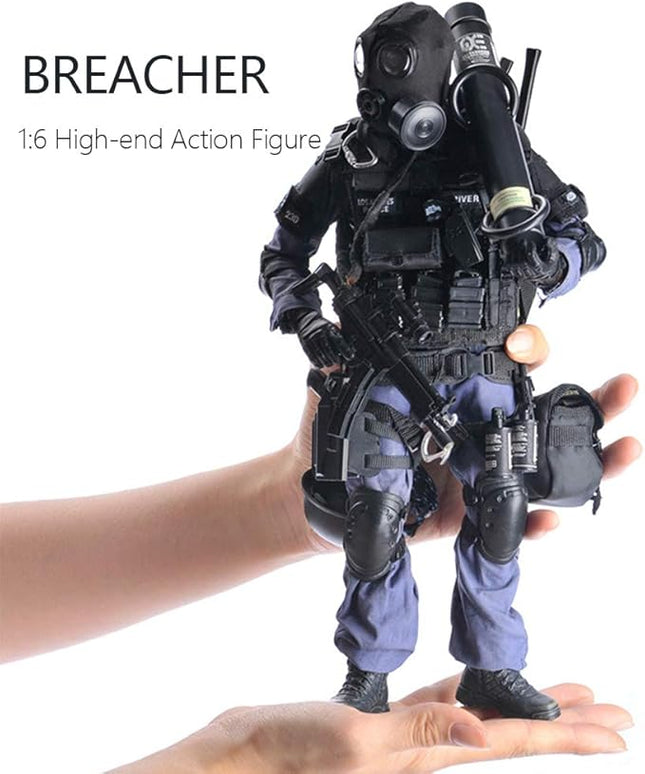 YEIBOBO ! Highly Detail Special Forces 12inch Action Figure SWAT Team (BREACHER)