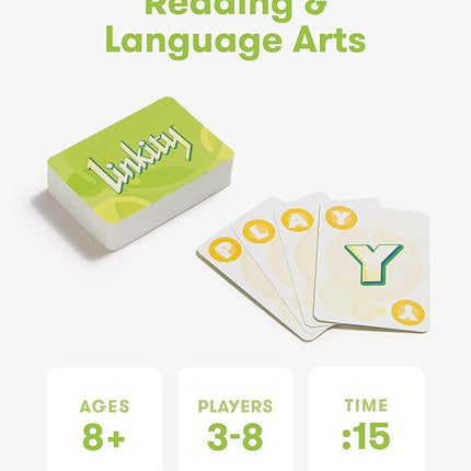 SimplyFun Linkity - Engaging Vocabulary and Word Association Educational Game for Ages 8 & Up, Perfect Word Game for Kids for Family Night, Classroom Learning, and Parties, for 3-8 Players