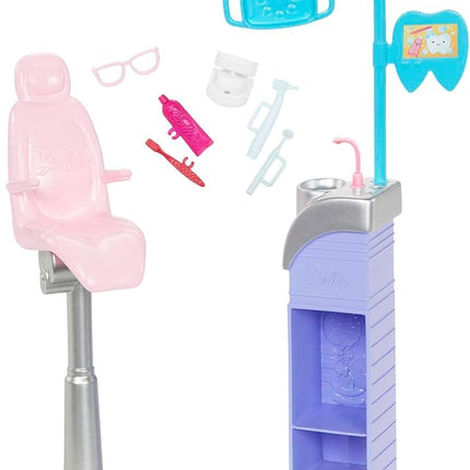 Barbie Careers Playset, Dentist with Blonde Doctor Fashion Doll, Toddler Small Doll, Furniture & Accessories