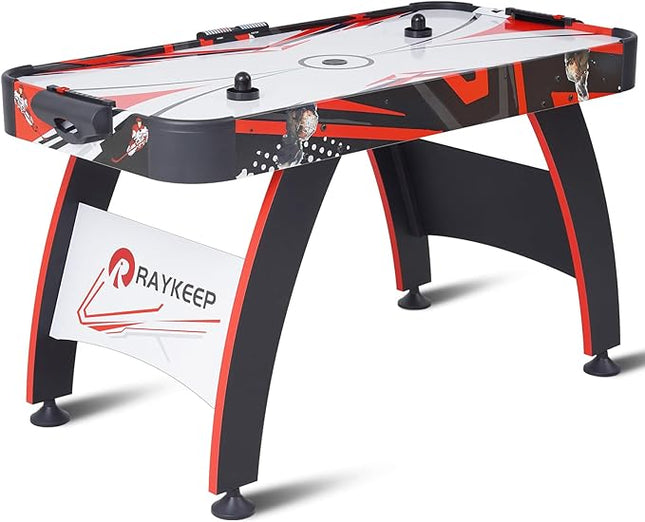 Air Hockey Table, Indoor Hockey Arcade Game Table w/2 Pucks, 2 Pushers, LED Scoreboard, Powerful 12V Motor, Perfect for Adults and Kids, Game Room, Home, Office