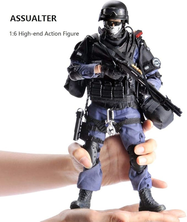 YEIBOBO ! Highly Detail Special Forces 12inch Action Figure SWAT Team (ASSUALTER)
