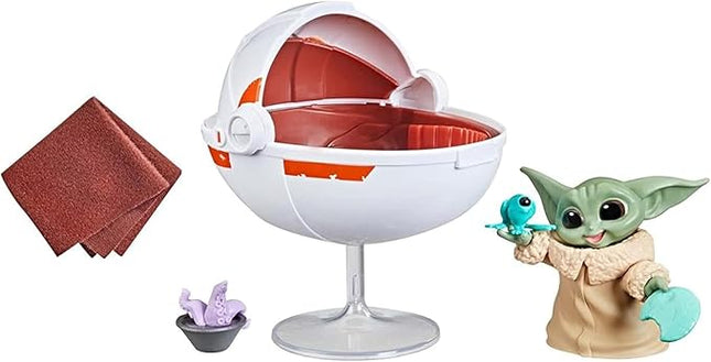 STAR WARS The Bounty Collection Grogu’s Hover-Pram Pack The Child Collectible 2.25-Inch-Scale Figure with Accessories, Kids Ages 4 and Up,Multi-Colored,Standard,F2854
