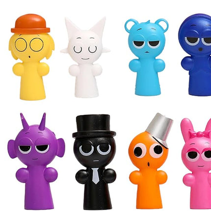 Action Figures Mystery Box,Mystery Box,Sprunky Toys Collection Decoration Set, Sprunkies Toys for Collectible Figurine Gifts Both Play and Display (8PCSC)