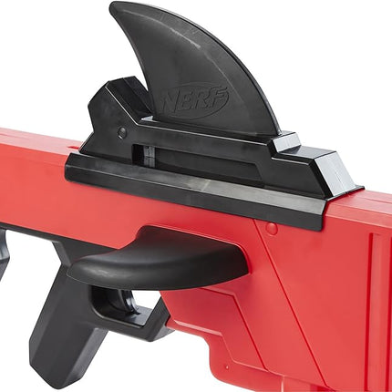 Nerf Roblox MM2: Shark Seeker Dart Blaster, Shark-Fin Priming, 3 Mega Darts, Code to Unlock in-Game Virtual Item