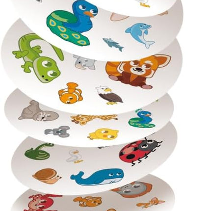 Asmodee Spot It! Super Pack Kids (2024 Refresh) Eco Big Box - Includes Animals and 1,2,3 Editions, Family Card Game Bundle for Quick Reflexes! Ages 6+, 2-8 Players, 10 Minute Playtime