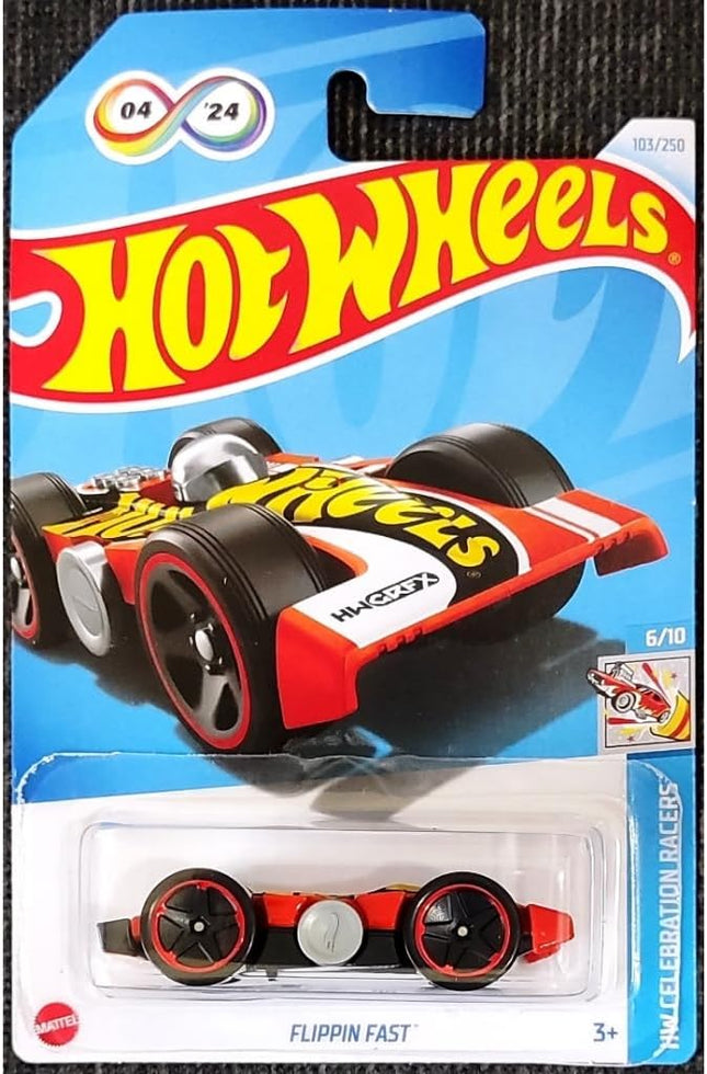 Hot Wheels Flippin Fast 103/250 Celebration Racers 6/10 New for 2024 ()