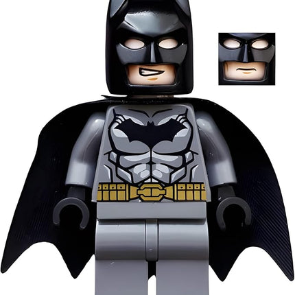 LEGO DC Comics Super Heroes Batman Minifigure - Batman Dark Gray Gold Belt