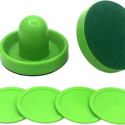 Generic Air Hockey Pushers and Air Hockey Pucks, Goal Handles Paddles for Adults and Kids Air Hockey Table Equipment for Game Tables