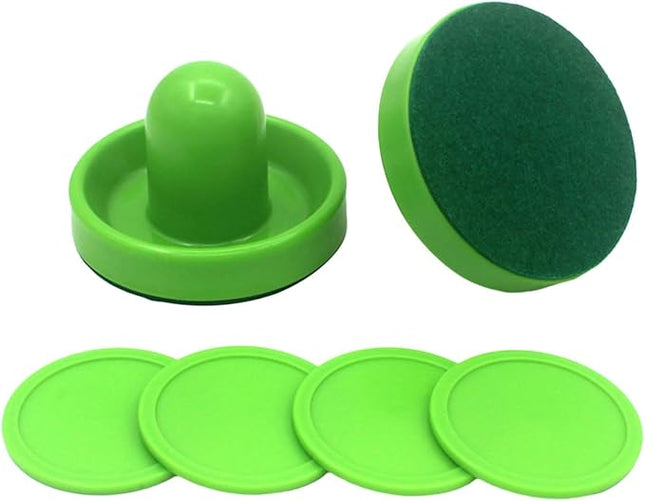 Generic Air Hockey Pushers and Air Hockey Pucks, Goal Handles Paddles for Adults and Kids Air Hockey Table Equipment for Game Tables