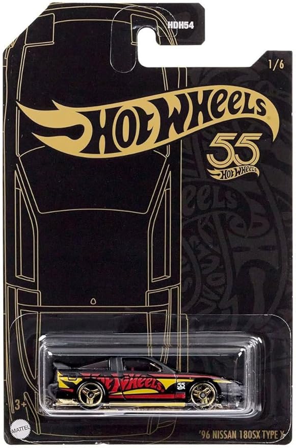 Hot Wheels '96 Nissan 180SX Type X, 55th Anniversary