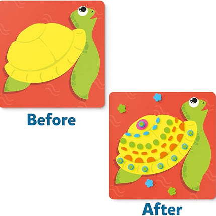 Skillmatics Foam Sticker Art Activity - Under The Ocean, Mess-Free Fun for Kids, 800+ 3D Foam Stickers, DIY Felt Craft Kits, Gifts for Girls & Boys Ages 3, 4, 5, 6, 7