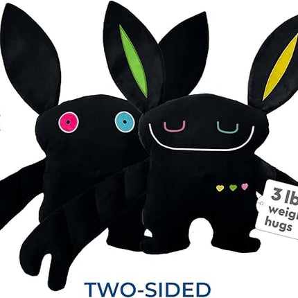 Bumpas Weighted Plush Toy – Machine Washable Calming Stuffed Animal for Kids – Arms and Body are Weighted to Give a Realistic Hug – Soft Companion for Playtime, Naptime & Travel (Rizz)