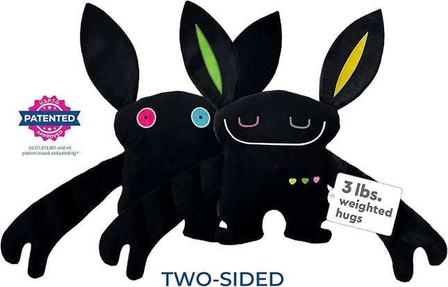 Bumpas Weighted Plush Toy – Machine Washable Calming Stuffed Animal for Kids – Arms and Body are Weighted to Give a Realistic Hug – Soft Companion for Playtime, Naptime & Travel (Rizz)