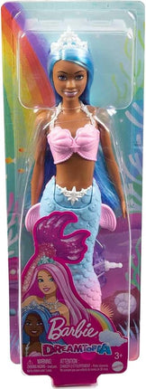 Barbie Dreamtopia Mermaid Doll with Blue Hair, Pink & Blue Ombre Tail & Headband Accessory