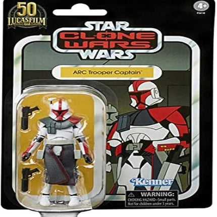 Star Wars The Vintage Collection Clone Wars 3.75 Inch Action Figure Exclusive - Arc Trooper Captain (Red) VC213