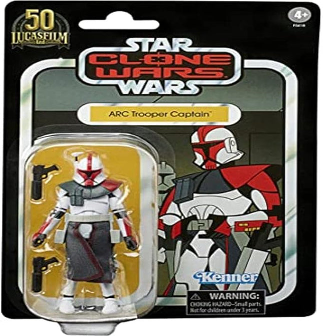 Star Wars The Vintage Collection Clone Wars 3.75 Inch Action Figure Exclusive - Arc Trooper Captain (Red) VC213