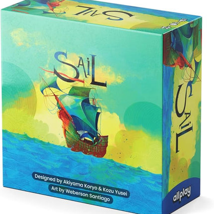 Sail Board Game - Co-op Trick Taking Game - 2 Players - 20 Minute Play Time (Sail Base Game)