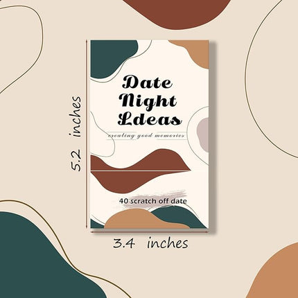 40 Scratch Off Date Night Ideas Cards, Romantic & Adventurous Engagement Couples Games Gifts, Anniversary Newlywed Wedding & Valentines Day Gifts for Him, Her, Boyfriend, Girlfriend, Husband or Wife