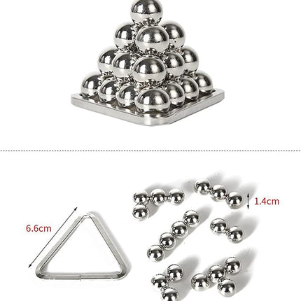 FantasyDay 5 Pcs Brain Teaser Puzzle,Metal Puzzle, Unlock Interlock IQ Test Game, Magic Trick Toy Gift for Kids and Adults