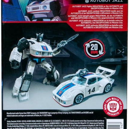 Transformers Toys Studio Series Deluxe Class Transformers: The Movie Autobot Jazz, 4.5-inch Converting Action Figure, Robot Toys, 8+