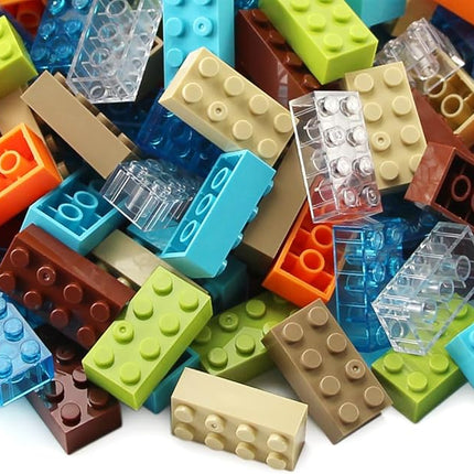 Feleph 2x4 Bricks 320 Pieces New Multicolored Classic Parts Building Creative Play Set Blocks Toy Accessories Compatible with 3001 Major 8 Color