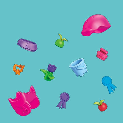 Mega Barbie Horse Jumping Building Set with 73 Bricks and Special Pieces, Accessories and 1 Micro-Doll, Toy Gift Set for Ages 5 and Up